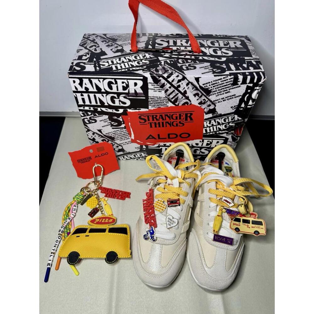 Stranger Things x ALDO Pineapplepizza Sneakers Women’s 6 Surfer Boy Keychain New